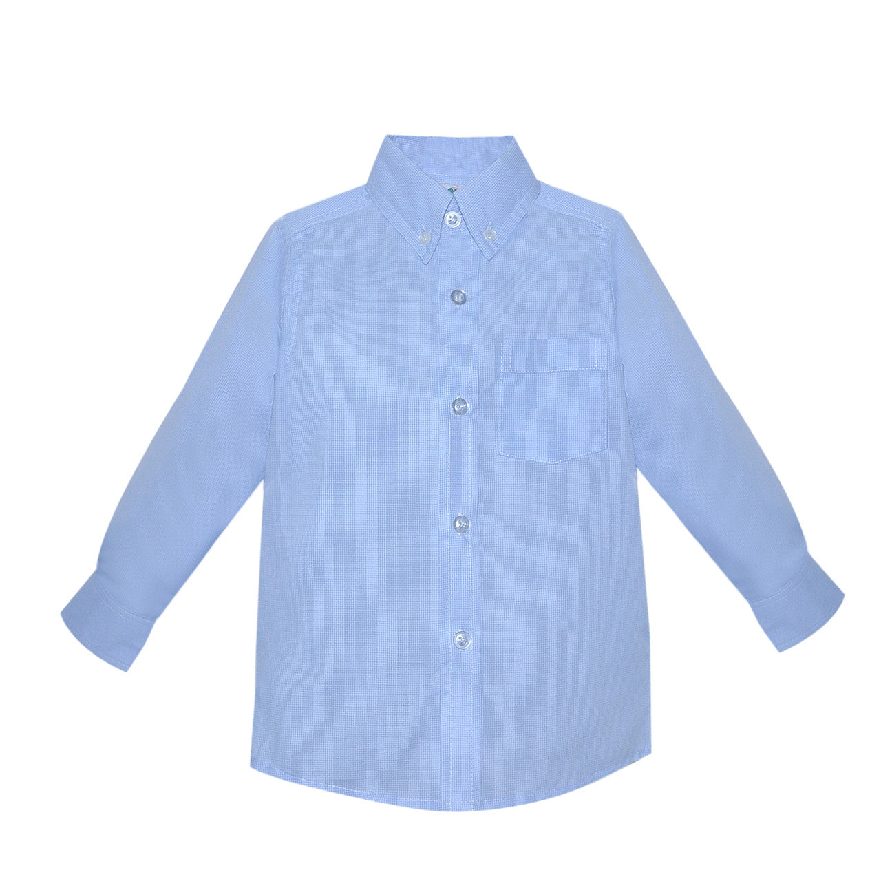 Arthur Blue Micro Gingham Button Down Shirt