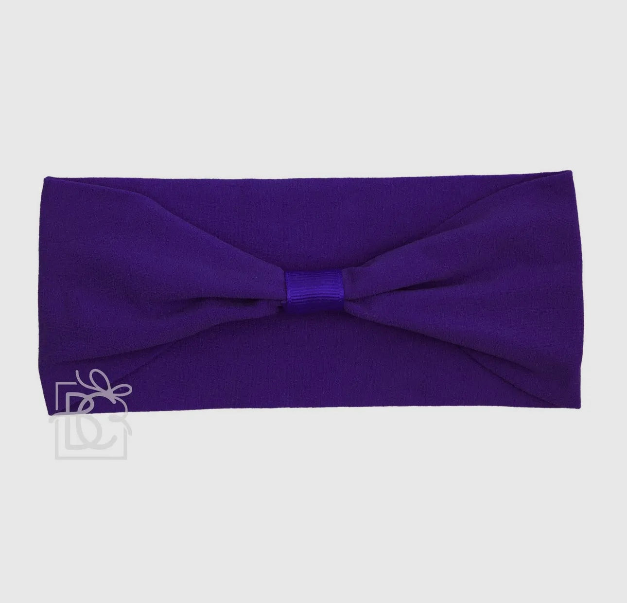 Wide Add-A-Bow Headband- Purple