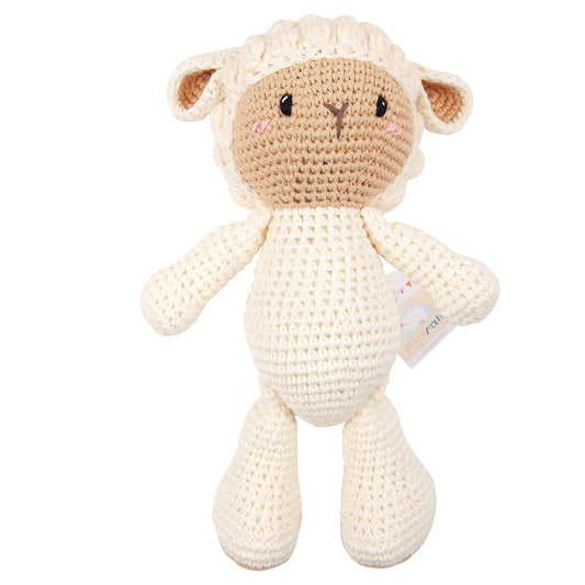 13” Crocheted Paty Pal- Lamb