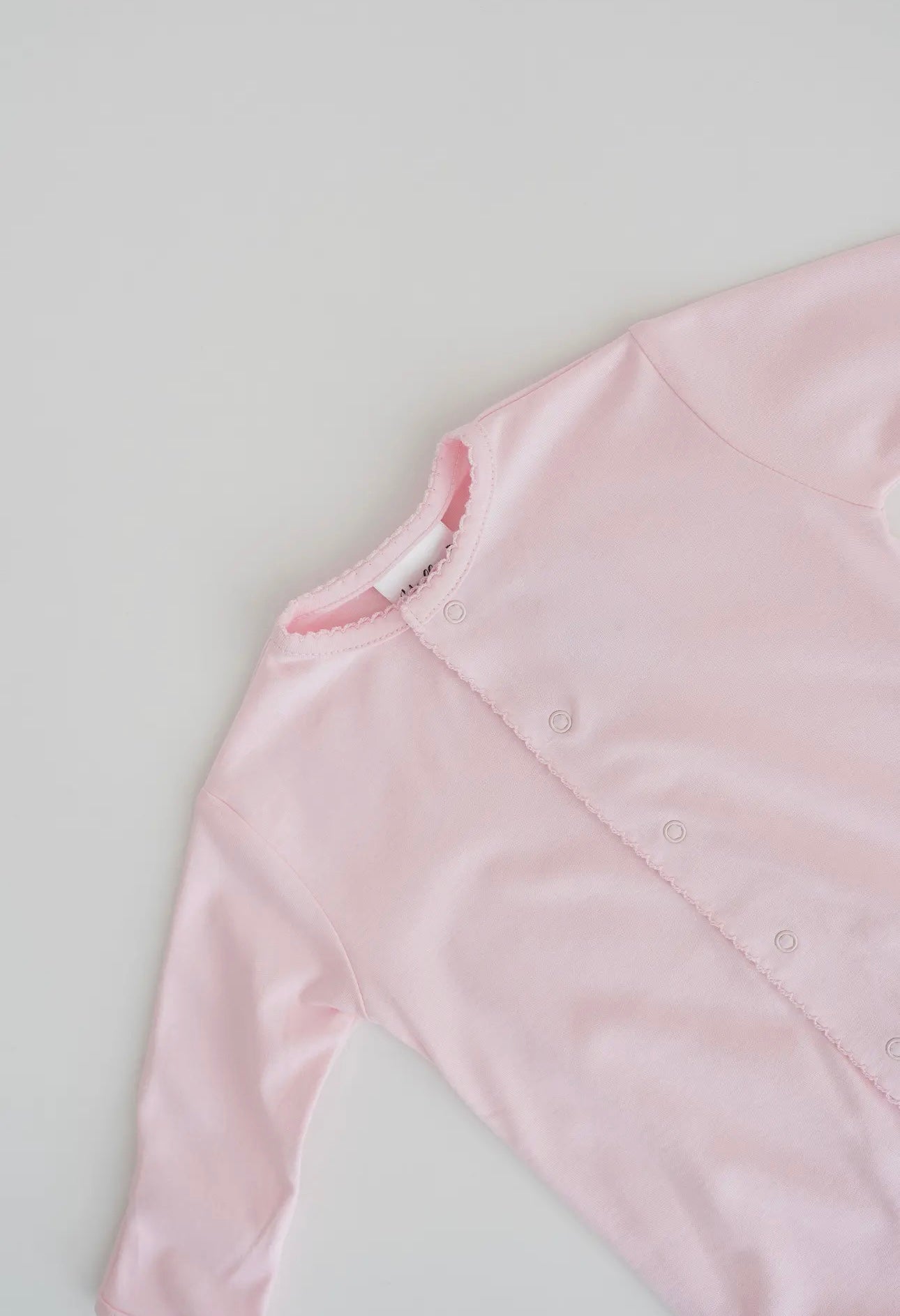 Pima Cotton Convertible Baby Gown/Jumpsuit - Baby Pink