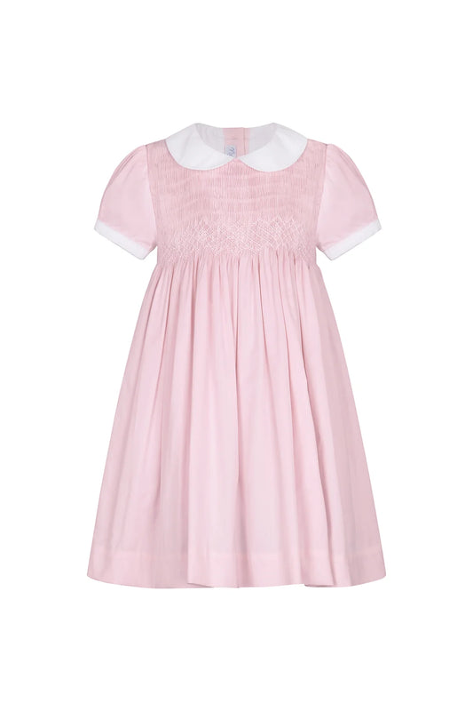 Classic Pink Hand-Smocked Dress