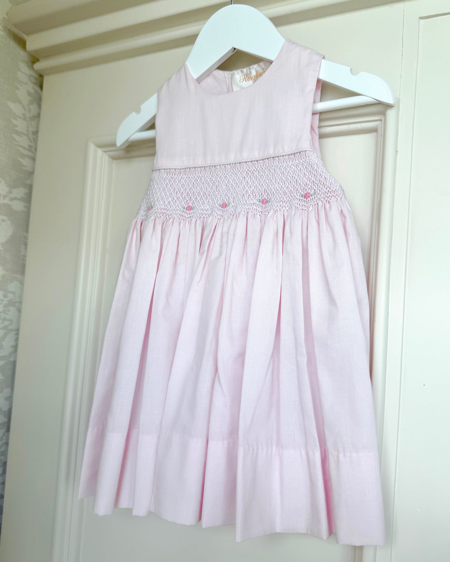 English Smocked Sundress- Pink
