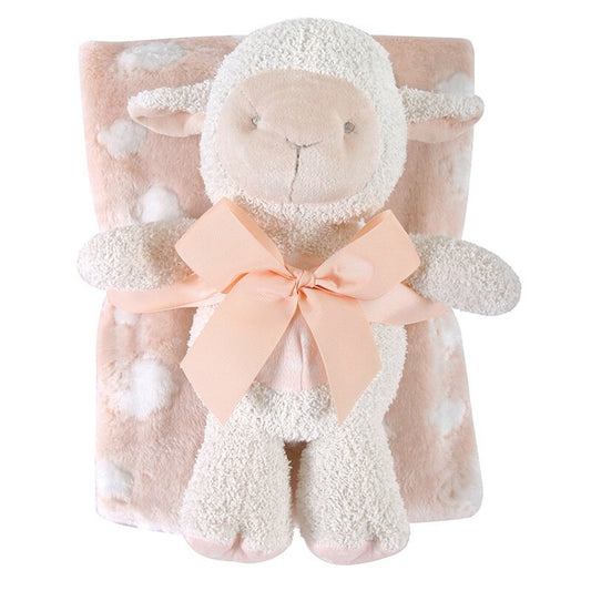 Blanket Toy Set- Pink Lamb