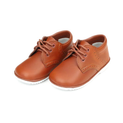 James Waxed Leather Lace Up Shoe (Baby)- Cognac