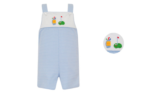 Boy’s Golf Knit Jon Jon- Blue Stripe