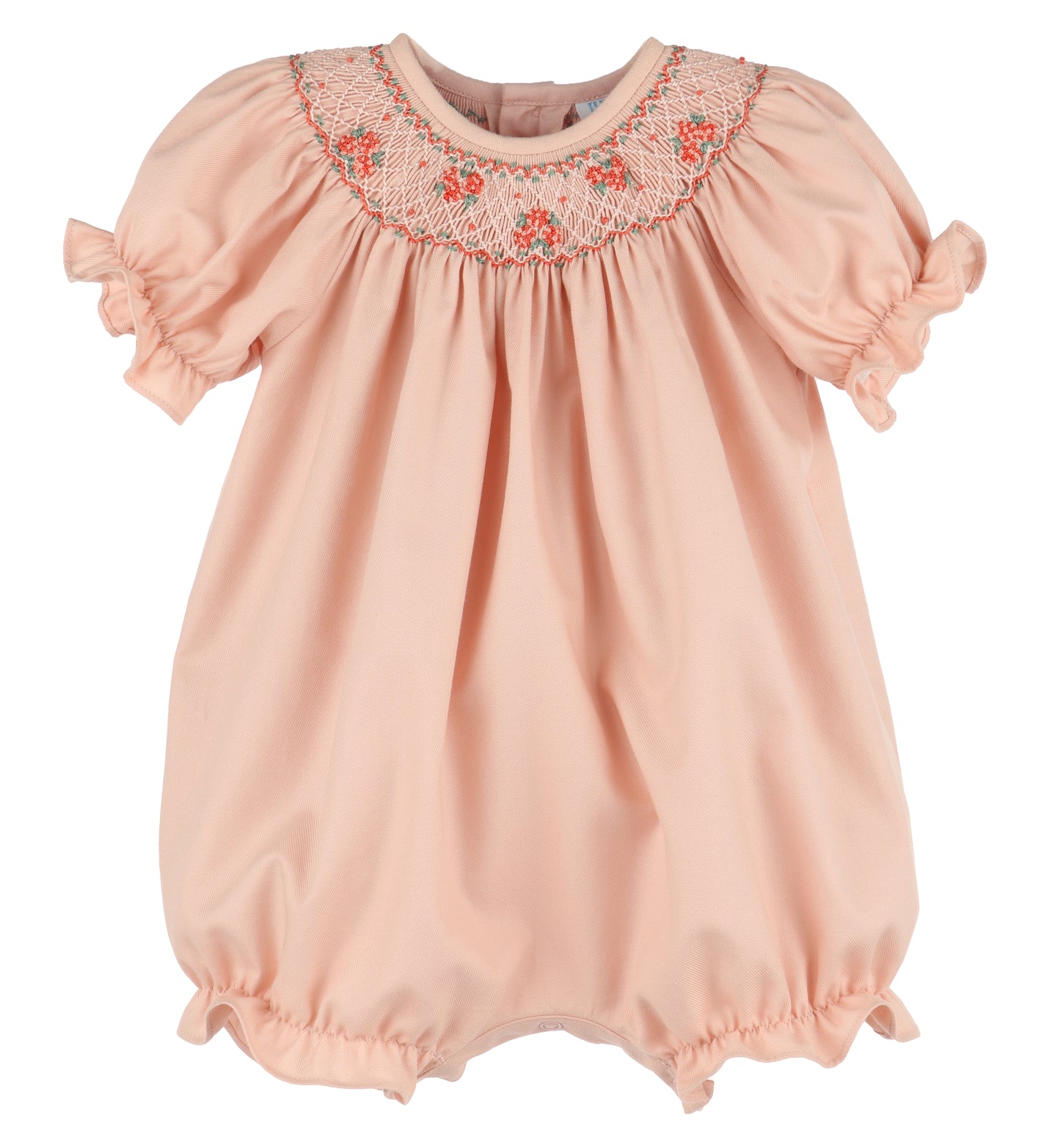 Hydrangeas Smocked Bubble- Rose