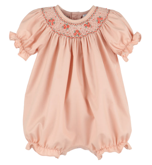 Hydrangeas Smocked Bubble- Rose