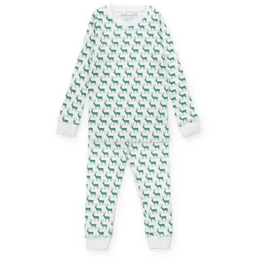 Grayson Boys’ Pima Cotton Pajama Pant Set- Woodland Deer