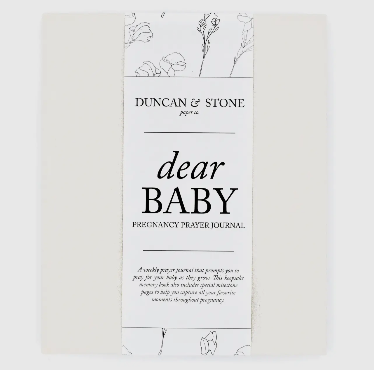 Dear Baby: A Pregnancy Prayer Journal & Memory Book - Ivory
