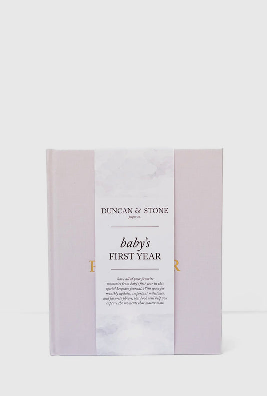Baby’s First Year Memory Book & Photo Album - Lilac