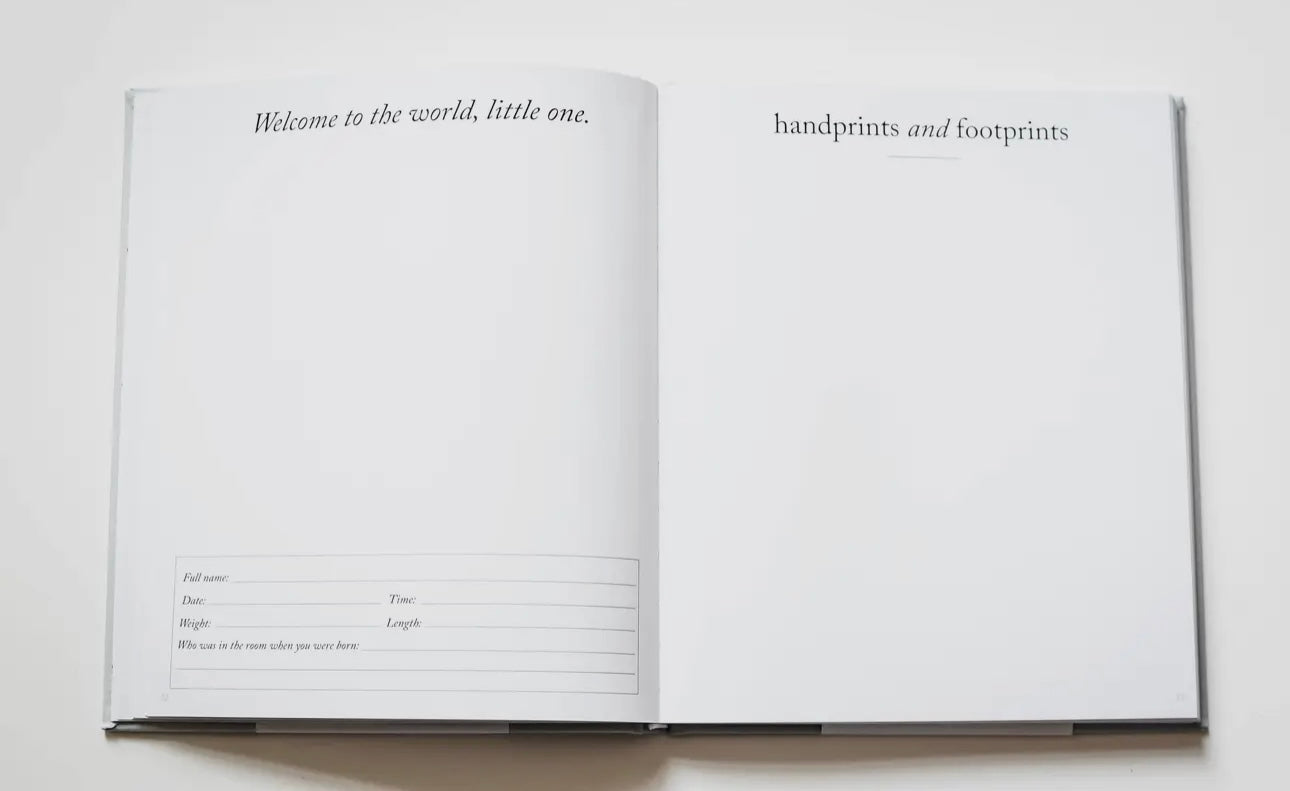 Baby’s First Year Memory Book & Photo Album - Sky Blue