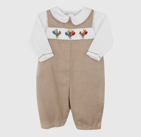 Hand-Smocked Turkey Longall