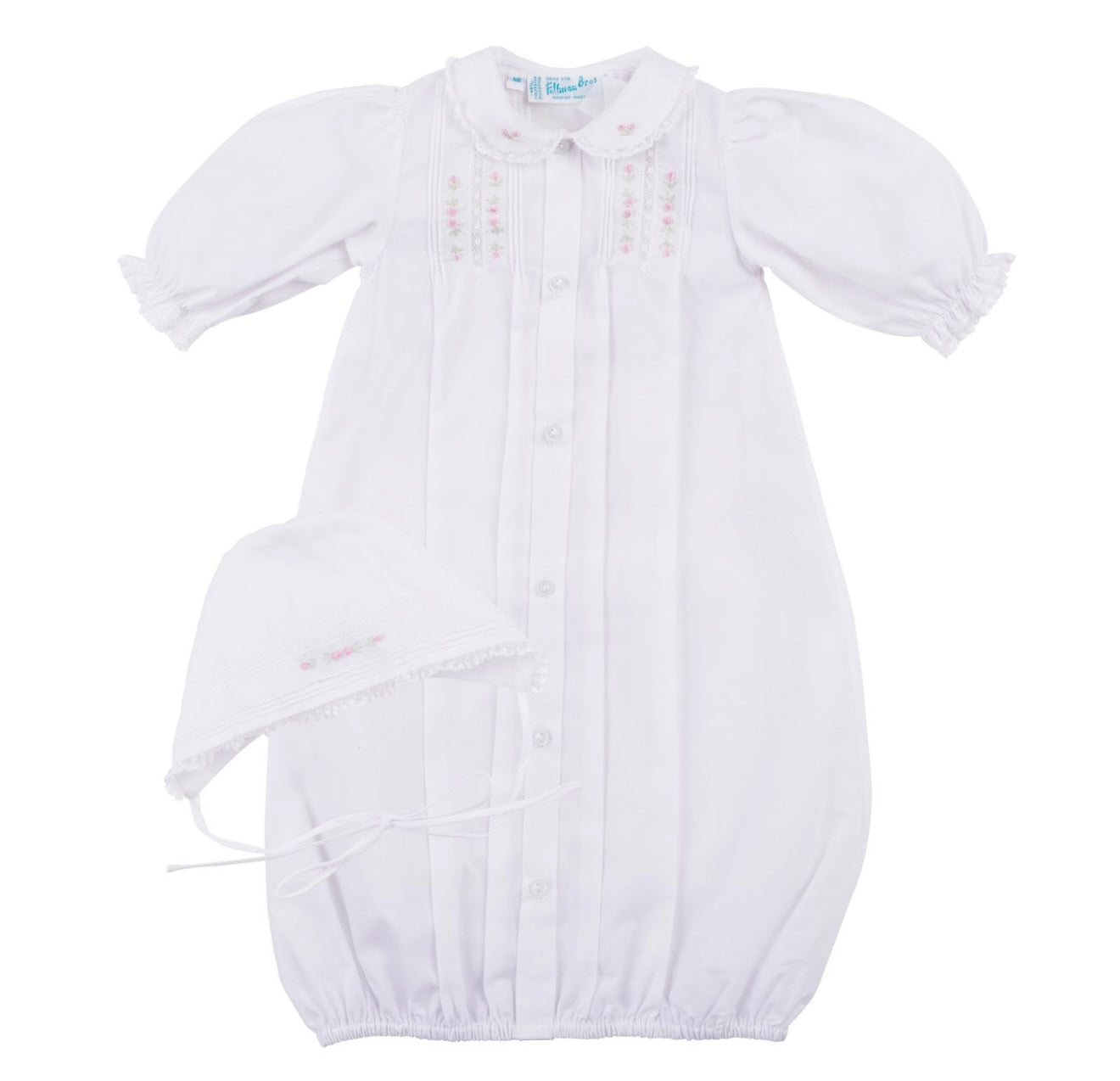 Girls Floral Take Me Home Gown w/ Bonnet