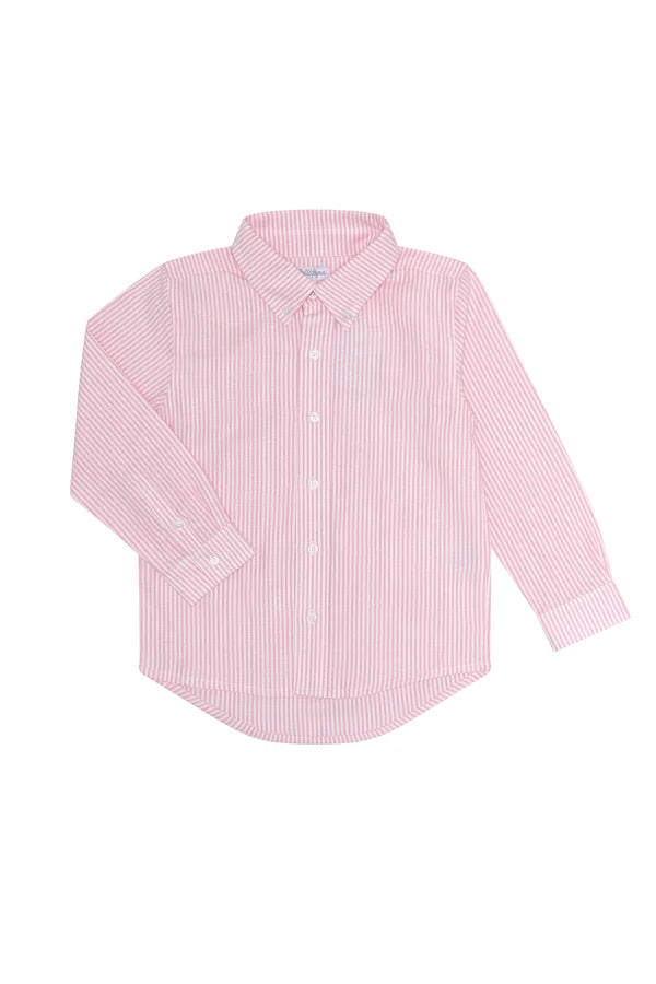Pink Striped Long Sleeve Shirt