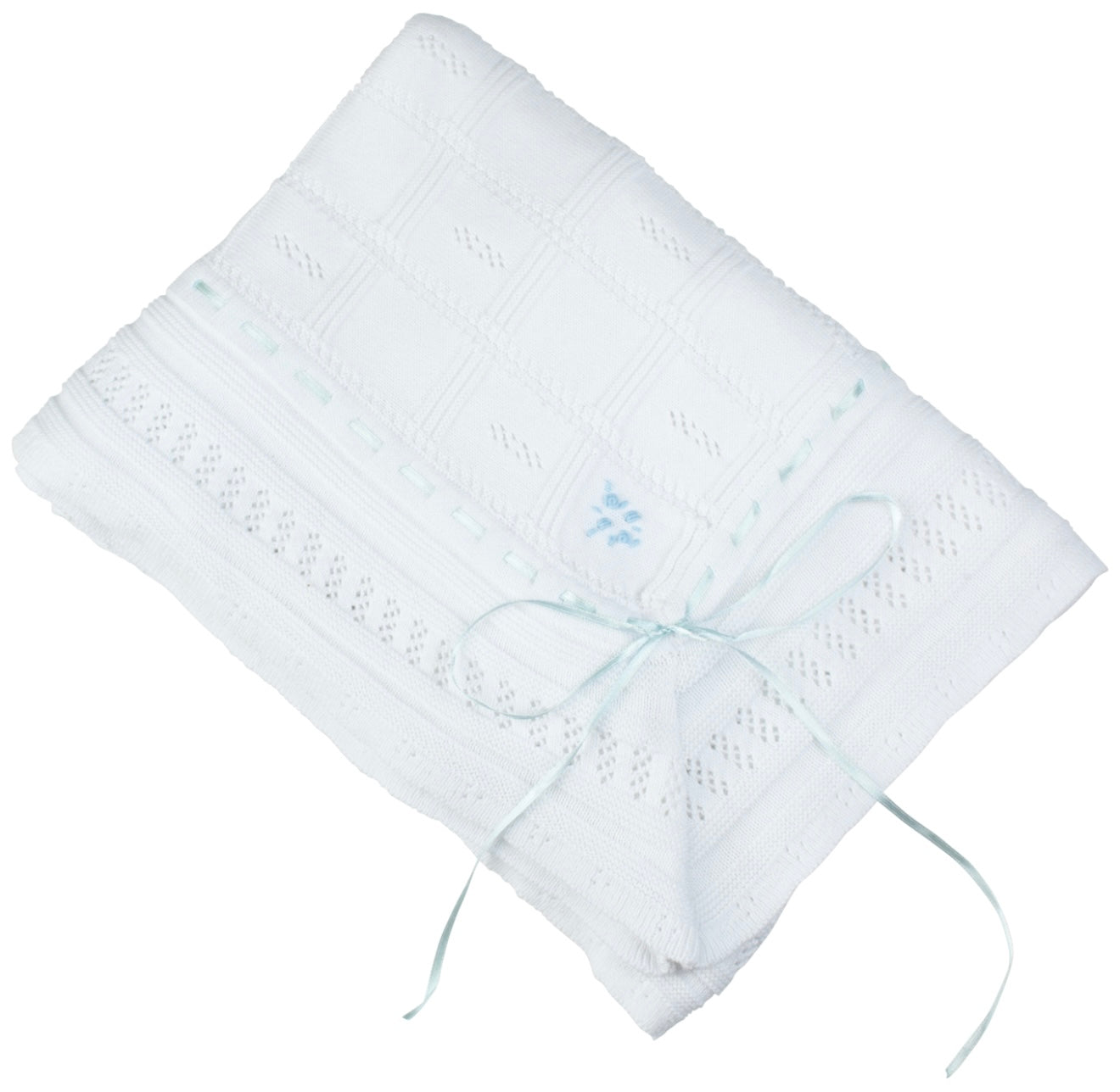 Ribbon Pointelle Blanket