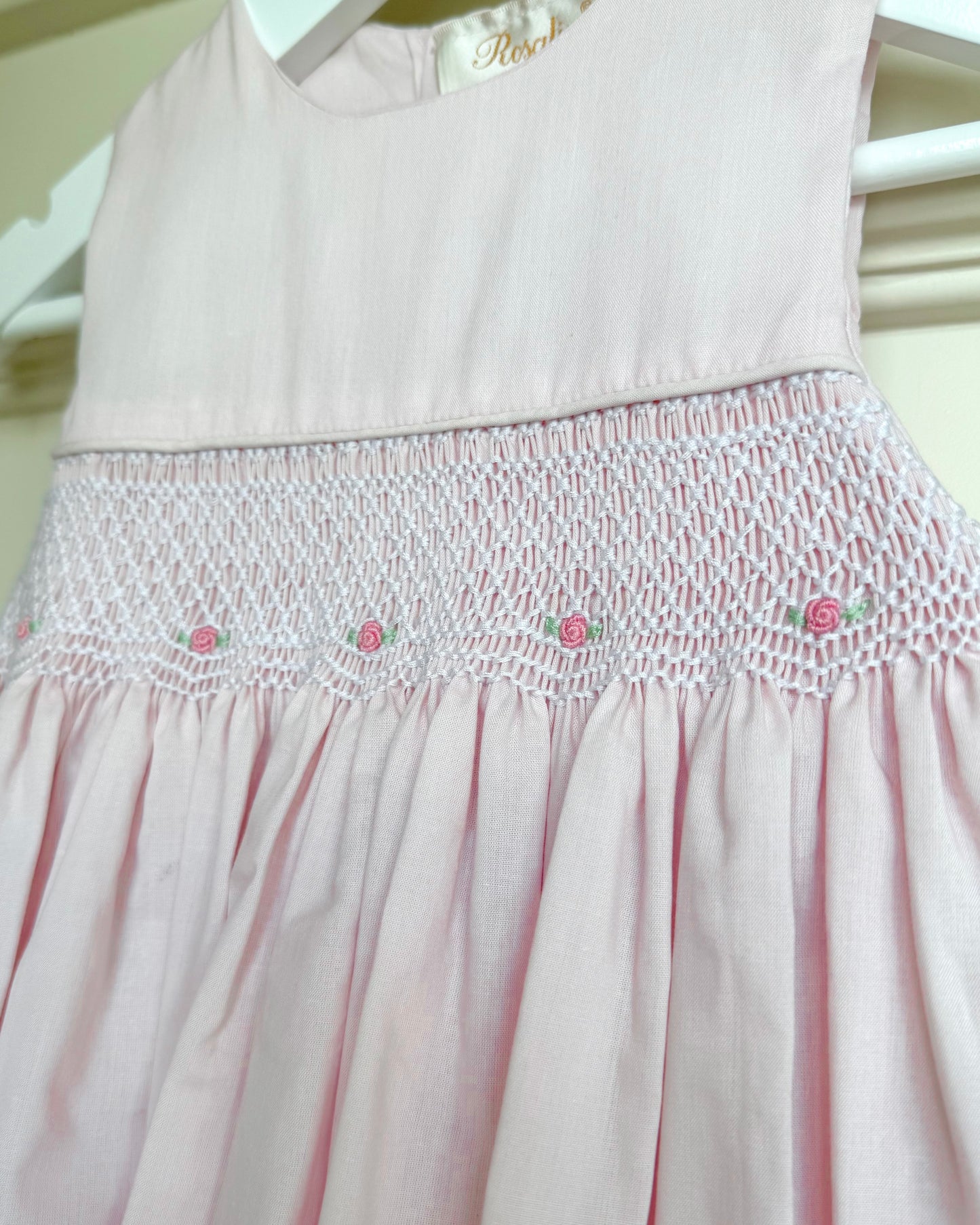 English Smocked Sundress- Pink