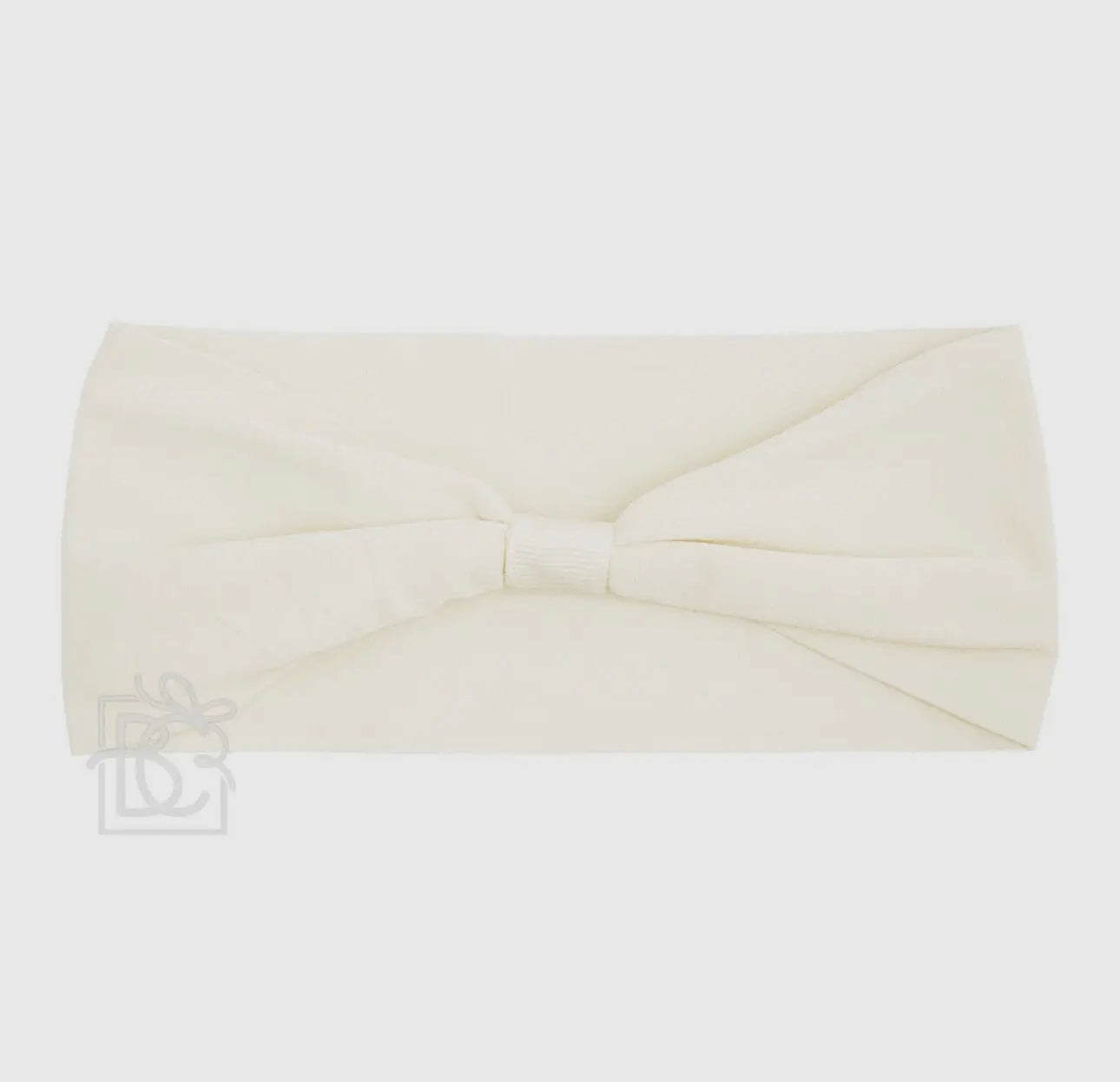 Wide Add-A-Bow Headband- Antique White