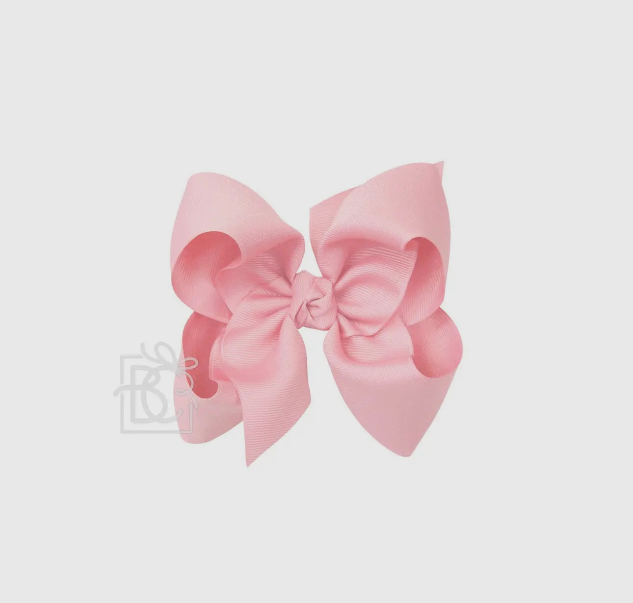 5.5” Grosgrain Bow on Clip- Pink
