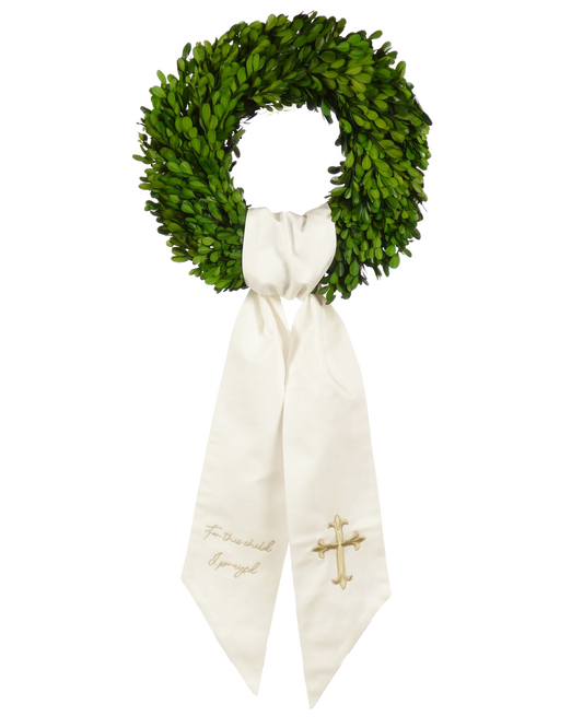 Wreath Sash- For This Child I Prayed
