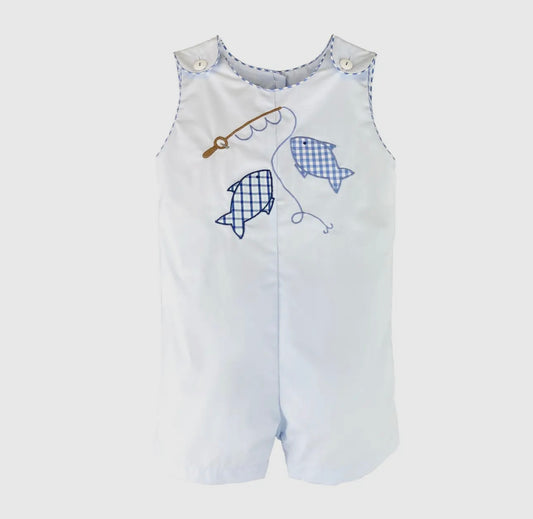 Gone Fishin’ Appliqué Sunsuit