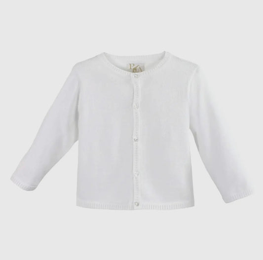 White Ladder Edged Cardigan