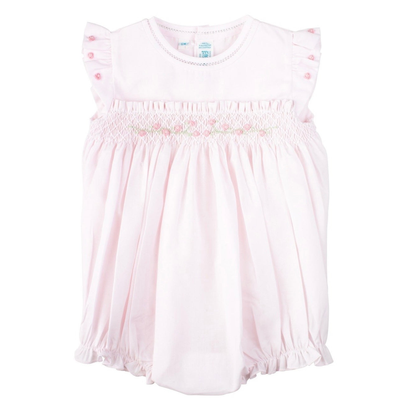 Rose Garden Collection Smocked Fly Sleeve Bubble