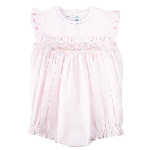 Rose Garden Collection Smocked Fly Sleeve Bubble