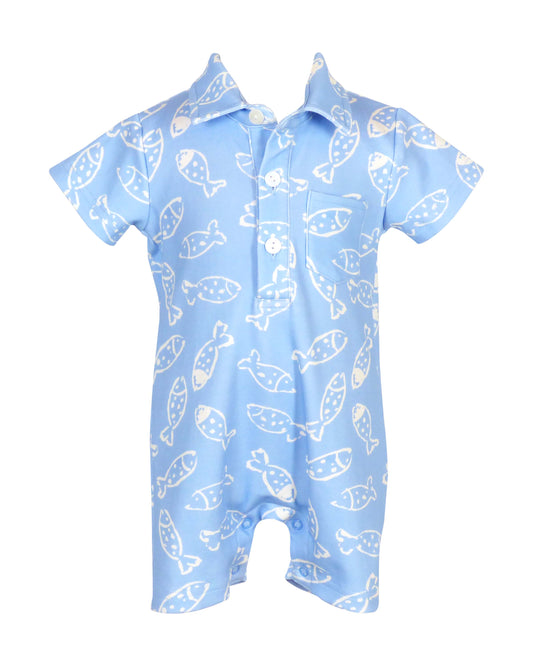 Rhett Romper- Gone Fishing