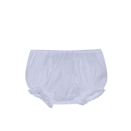 Landon Diaper Cover- White Lace